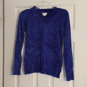 Worthington Royal Blue V-Neck Sweater- Size M